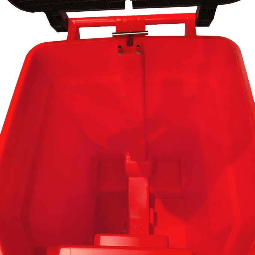 TRUST 120 Litre THOR Step-On Roll-out Bin - Red - Image 7