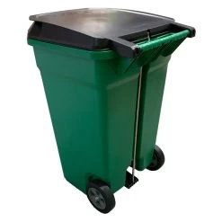 TRUST 190 Litre THOR Step-On Roll-out Bin - Green