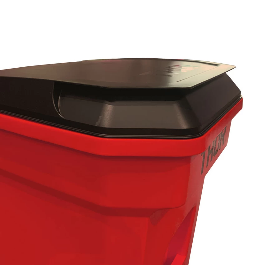TRUST 190 Litre THOR Step-On Roll-out Bin - Red - Image 5