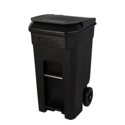 TRUST 240 Litre THOR Step-On Roll-out Bin - Black