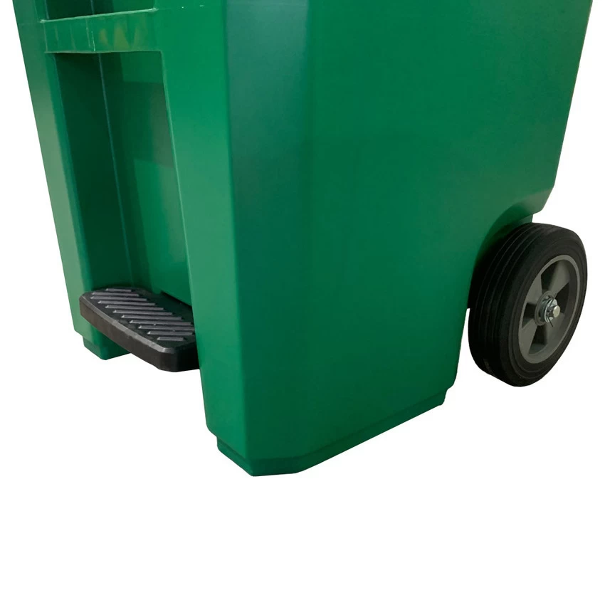 TRUST 240 Litre THOR Step-On Roll-out Bin - Green - Image 6