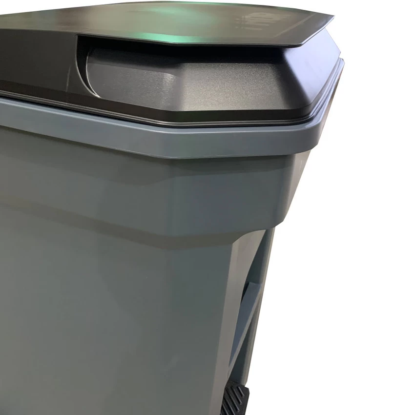 TRUST 360 Litre THOR Step-On Roll-out Bin - Grey - Image 2