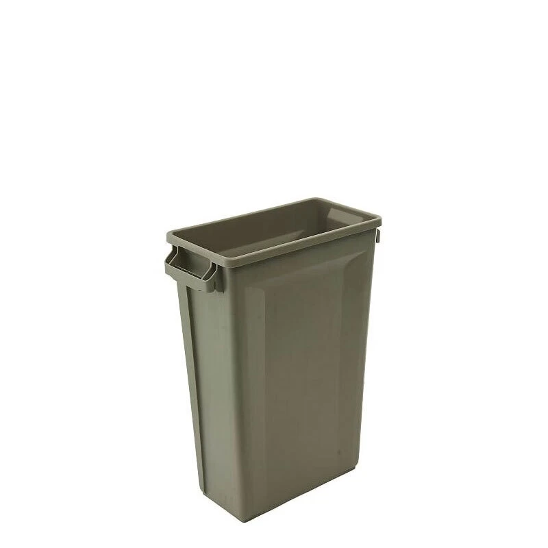 TRUST 46L Svelte Slimline Rectangular Bin - 44.4cm X 24.9cm X 63.0cm(excluding Handle Size) - Beige - Image 3