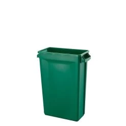 TRUST 46L Svelte Slimline Rectangular Bin - 44.4cm X 24.9cm X 63.0cm(excluding Handle Size) - Green