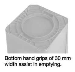 TRUST 106L Plastic Square Container - White