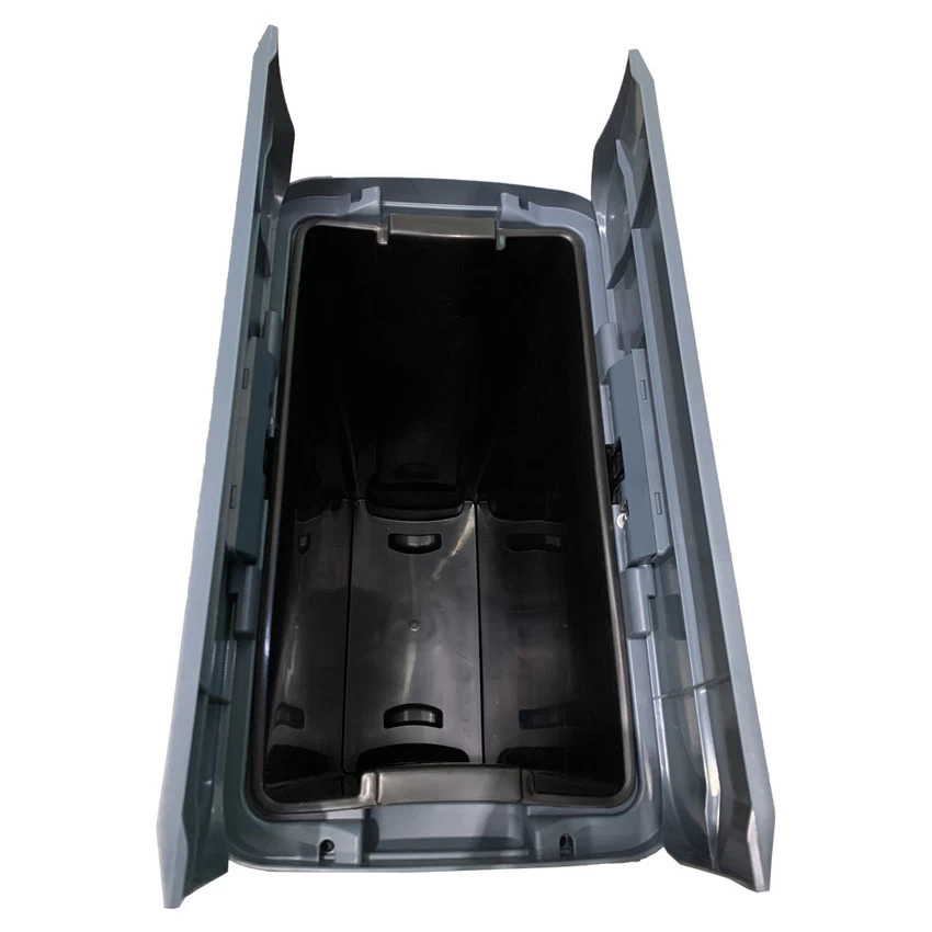 TRUST 90 Litre Svelte Step-On Bin - Grey - Image 4