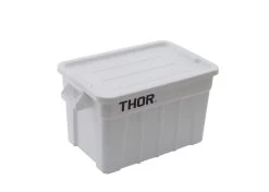 TRUST 75L Plastic Storage Container With Lid - Food Grade - 70.8cm X 43.4cm X 38.4cm - White