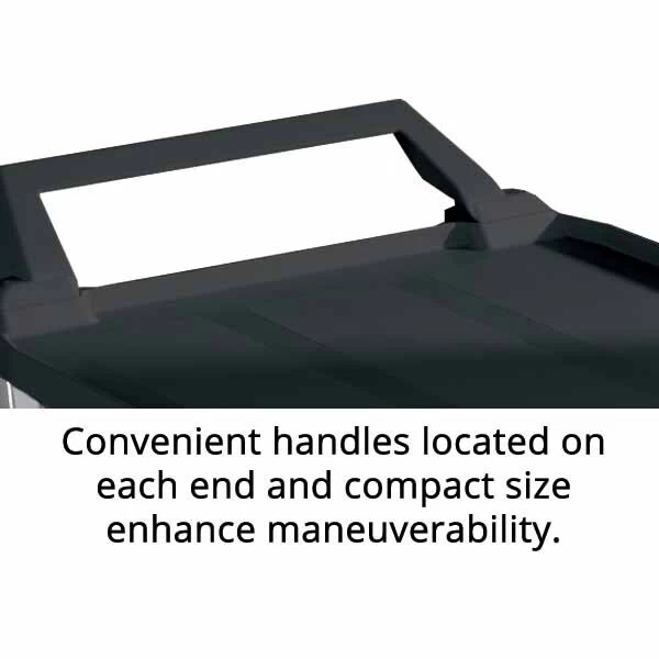 TRUST 135KG Rated Hi-5 2 Shelf Utility Cart - 103.2cm X 50.8cm X 96cm - Black - Image 5