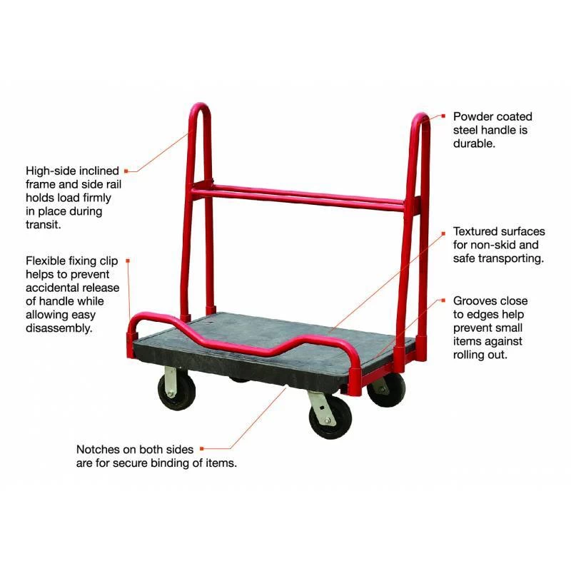 TRUST 900kg Rated OEASY A Frame Panel Cart With 200mm PP Castors - Image 2