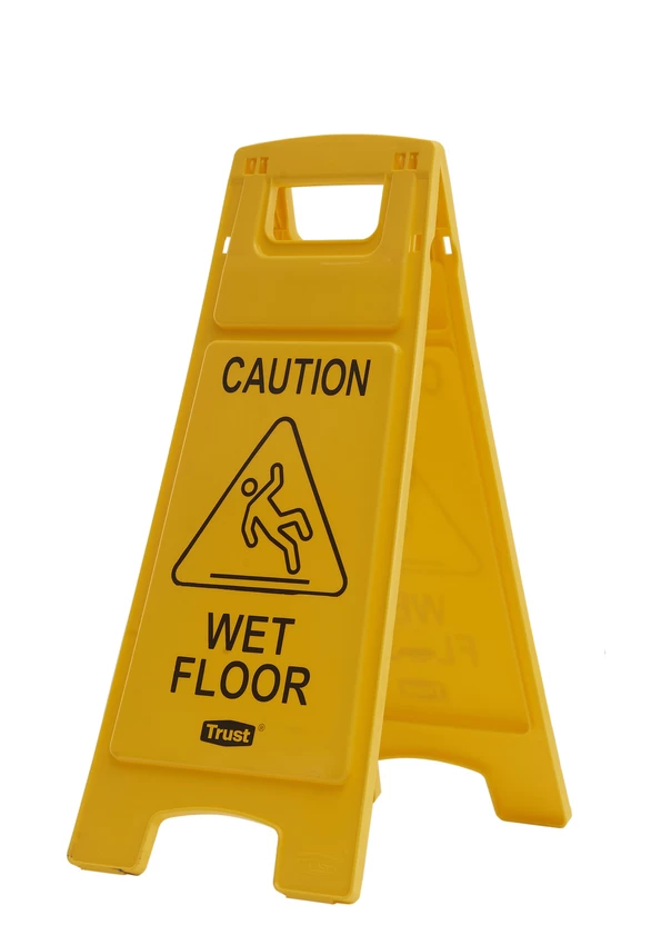 Caution Wet Floor Safety Sign 66.0 X 27.9 X 30.5 Cm - Yellow