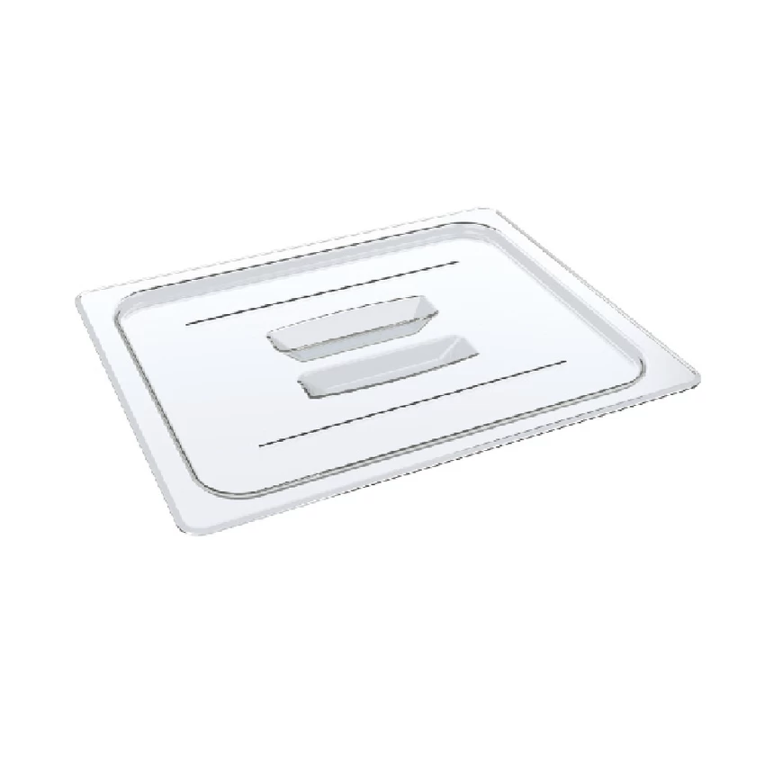 TRUST Lid, Cold Food Pan Cover With Handle, 1/2 Size, PolyCarbonate, BPA-free - Image 2