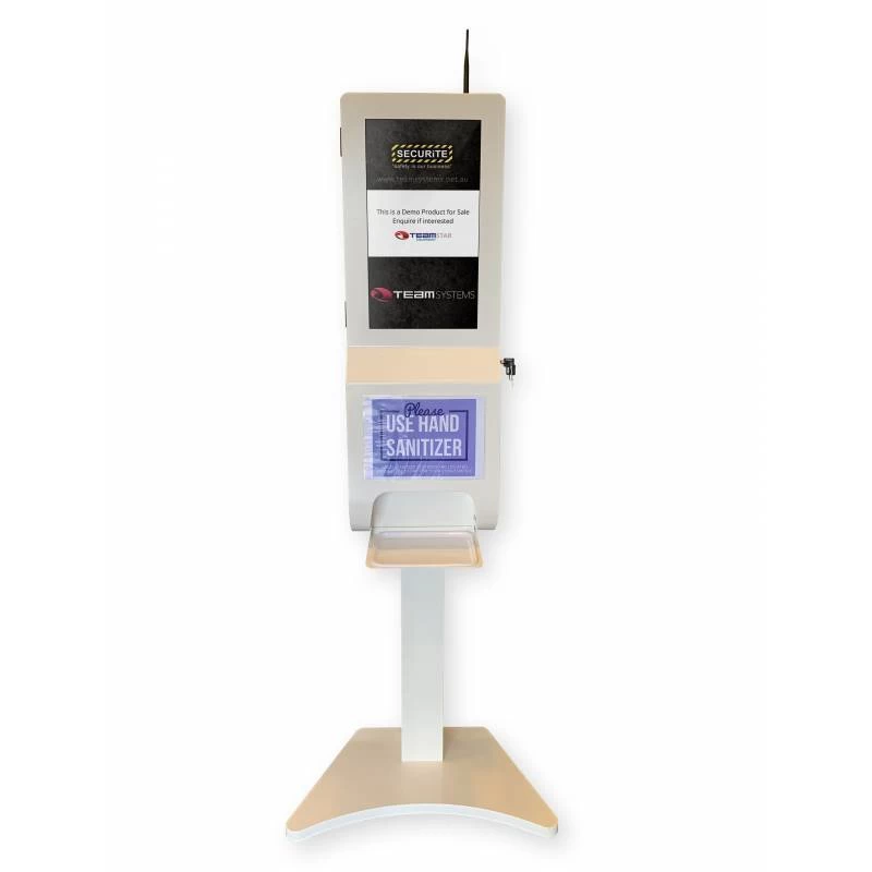 21.5'' Floor Stand Digital Signage Screen With Hand Sanitiser Auto Dispenser - Image 2