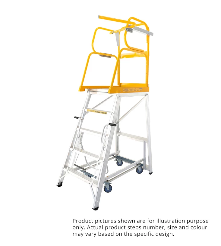 Navigator Order Picking Ladder - 150KG - 6 Steps - Pro Model