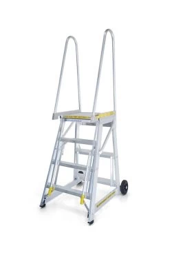 4 Steps Step-thru Access Mobile Work Platform Ladder