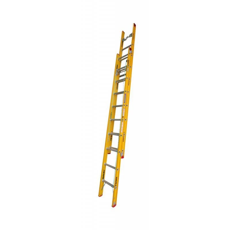 Indalex Fibreglass Extension Ladder - 4.9m To 8.2m - 120KG