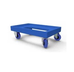 150kg Rated Plastic Dolly - Blue