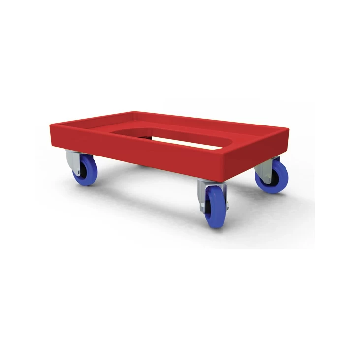 150kg Rated Plastic Dolly - Red