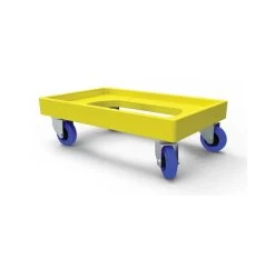 150kg Rated Plastic Dolly - Yellow