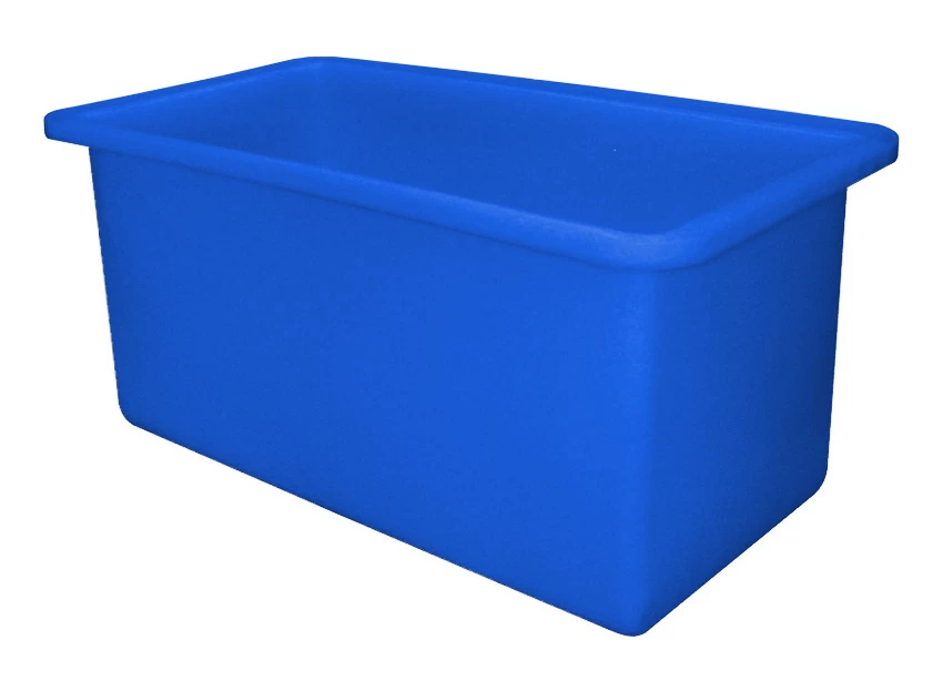 400L Rotomoulded Plastic Tank - 1130 X 600 X 600mm - Blue - Image 2